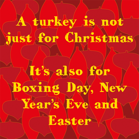 Funny Christmas cardsComedy Card CompanyComedy Card CompanyTurkey not just for Christmas