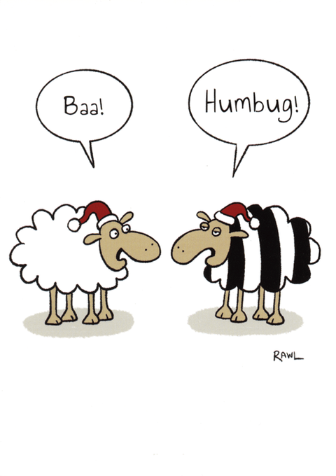 Funny Christmas cardsGreat British Card CompanyComedy Card CompanyBaa Humbug