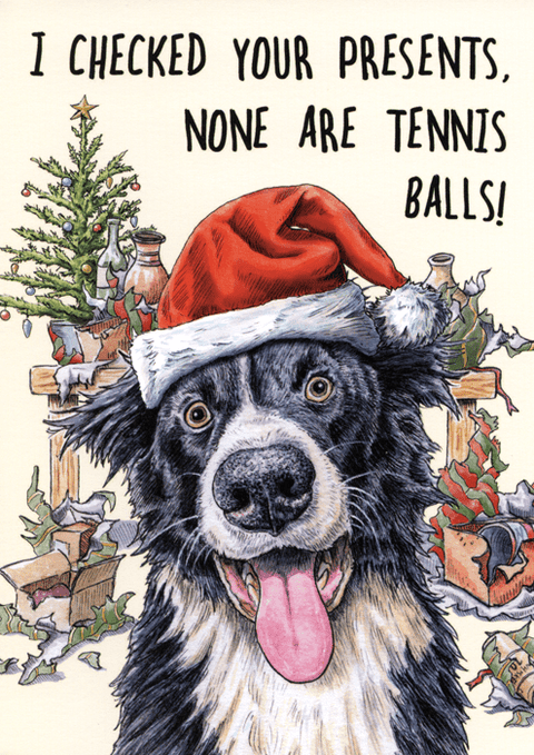Funny Christmas cardsGreat British Card CompanyComedy Card CompanyChristmas Tennis Balls