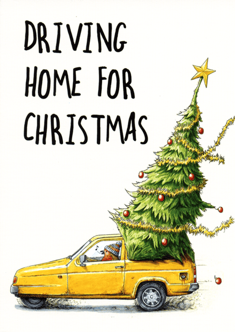 Funny Christmas cardsGreat British Card CompanyComedy Card CompanyDriving home for Christmas