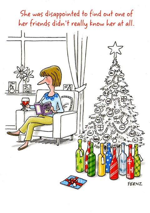 Funny Christmas cardsGreat British Card CompanyComedy Card CompanyWine bottles for Christmas