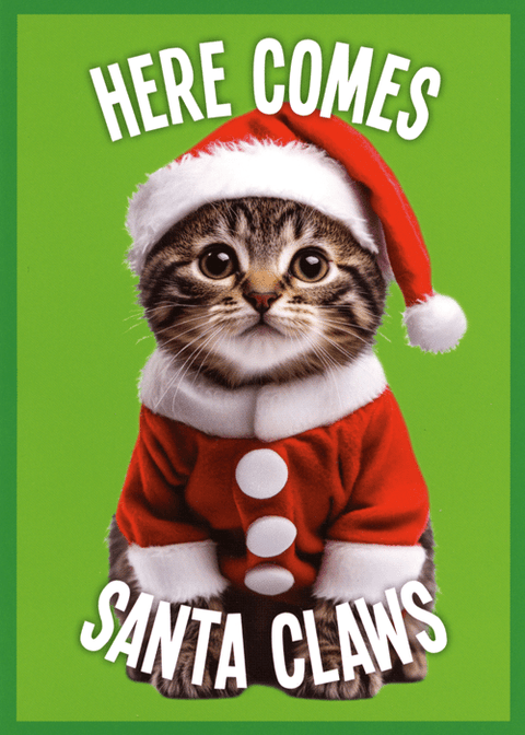Funny Christmas cardsKiss me KwikComedy Card CompanySanta Claws