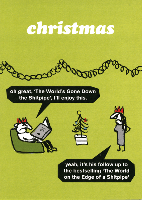 Funny Christmas cardsModern TossComedy Card CompanyDown the Shitpipe