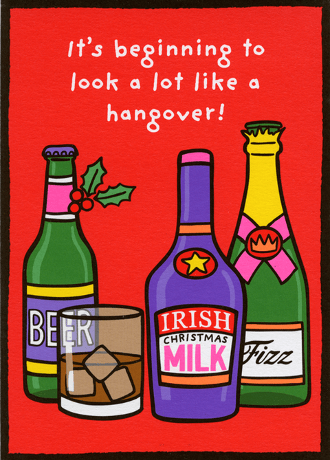 Funny Christmas cardsPigmentComedy Card CompanyBeginning to look like hangover