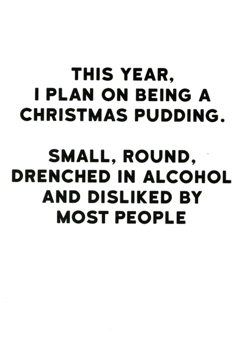 Funny Christmas cardsRedbackComedy Card CompanyChristmas Pudding