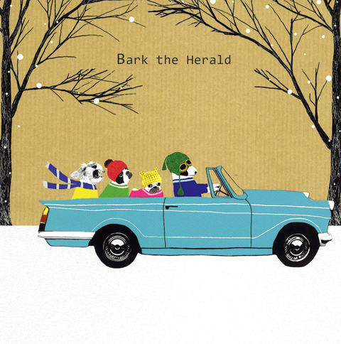 Funny Christmas cardsSally ScaffardiComedy Card CompanyBark the Herald