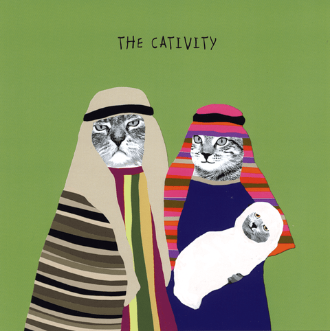 Funny Christmas cardsSally ScaffardiComedy Card CompanyCativity