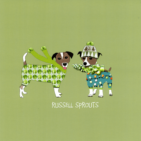 Funny Christmas cardsSally ScaffardiComedy Card CompanyRussell Sprouts
