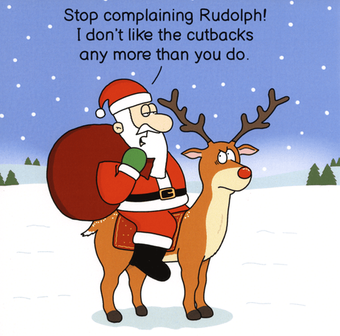 Funny Christmas cardsTwizlerComedy Card CompanyCutbacks