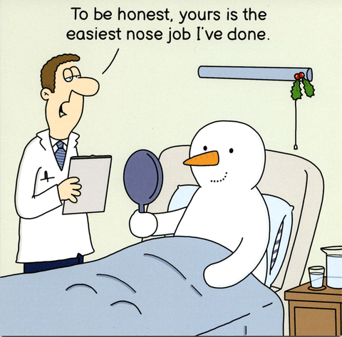 Funny Christmas cardsTwizlerComedy Card CompanyEasiest nose job