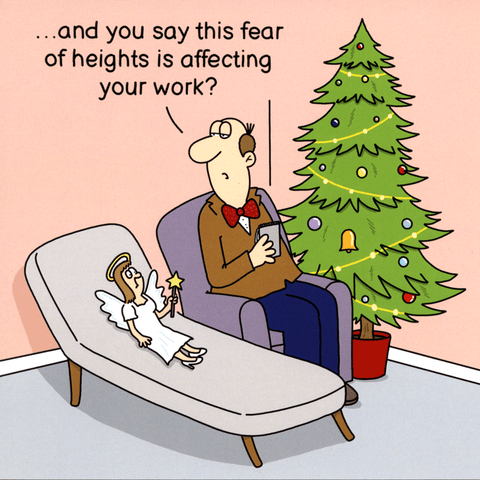 Funny Christmas cardsTwizlerComedy Card CompanyFear of heights