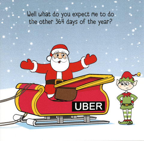 Funny Christmas cardsTwizlerComedy Card CompanyUber