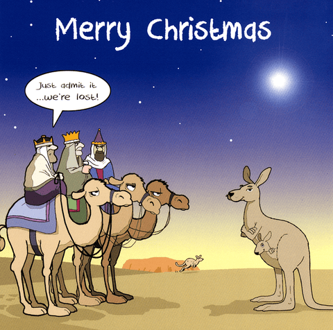 Funny Christmas cardsTwizlerComedy Card CompanyWise Men - Admit it we're lost