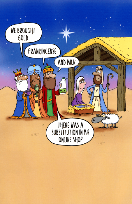 Funny Christmas cardsUK GreetingsComedy Card CompanyOnline shop substitution