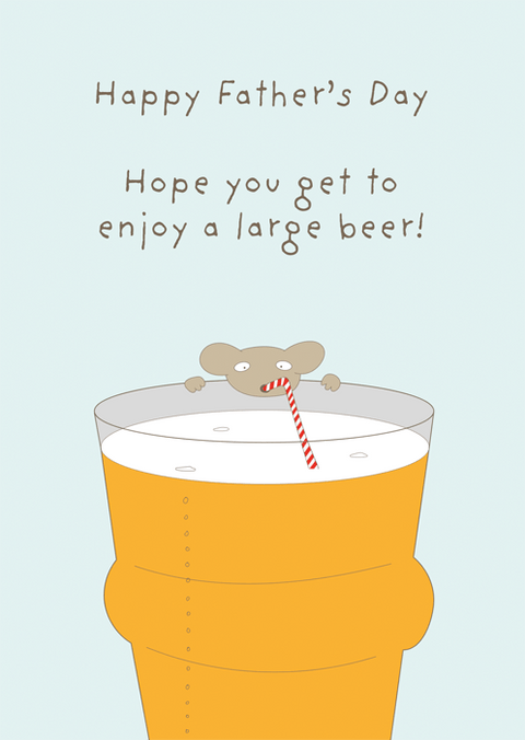 Funny Father's Day CardsComedy Card CompanyComedy Card CompanyFather's Day - Large Beer