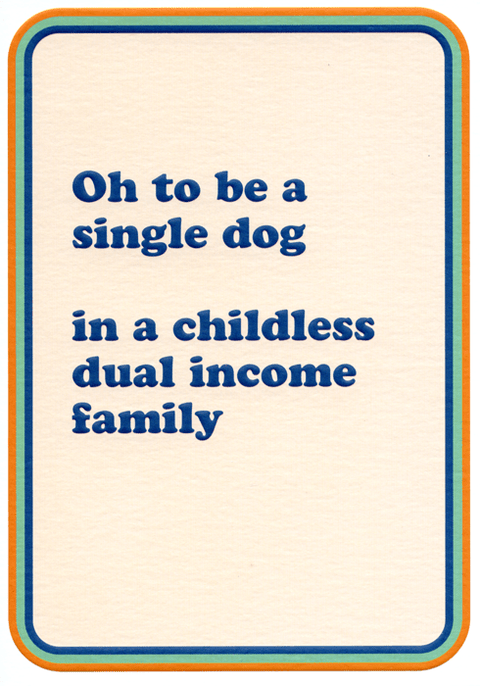 Funny Greeting CardCath TateComedy Card CompanySingle Dog