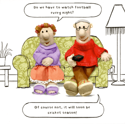 Funny Greeting CardEmotional RescueComedy Card CompanyFootball every night