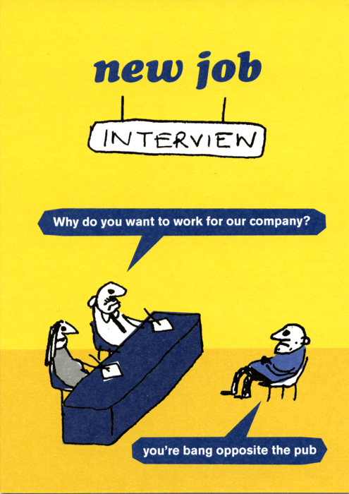 Funny greeting card by Modern Toss - Job Interview – Comedy Card Company