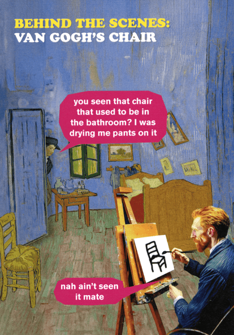 Funny Greeting CardModern TossComedy Card CompanyVan Gogh's Chair