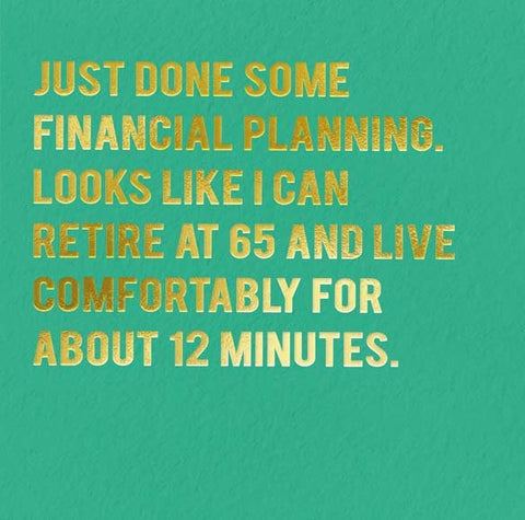 Funny Greeting CardRedbackComedy Card CompanyFinancial Planning