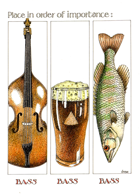 Funny Greeting CardSimon DrewComedy Card CompanyBass