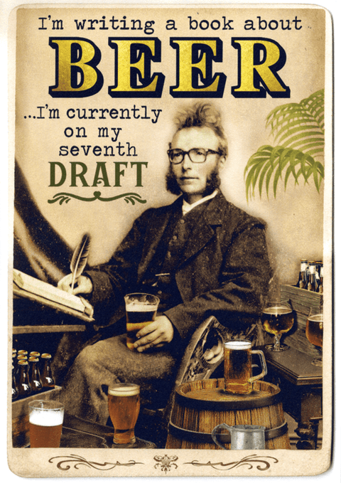 Funny Greeting CardWoodmansterneComedy Card CompanyBook about beer