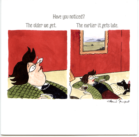 Funny Greeting CardWoodmansterneComedy Card CompanyEarlier it Gets Late