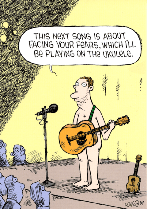 Funny Greeting CardWoodmansterneComedy Card CompanyFacing your fears