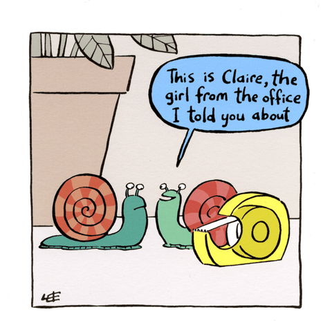 Funny Greeting CardWoodmansterneComedy Card CompanyGirl from the office