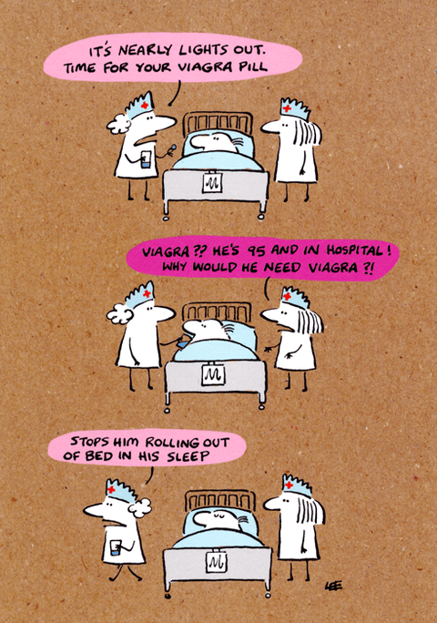Funny Greeting CardWoodmansterneComedy Card CompanyViagra