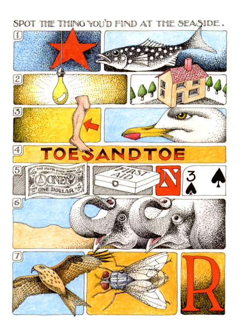 Greeting cardSimon DrewComedy Card CompanySpot thing at the Seaside