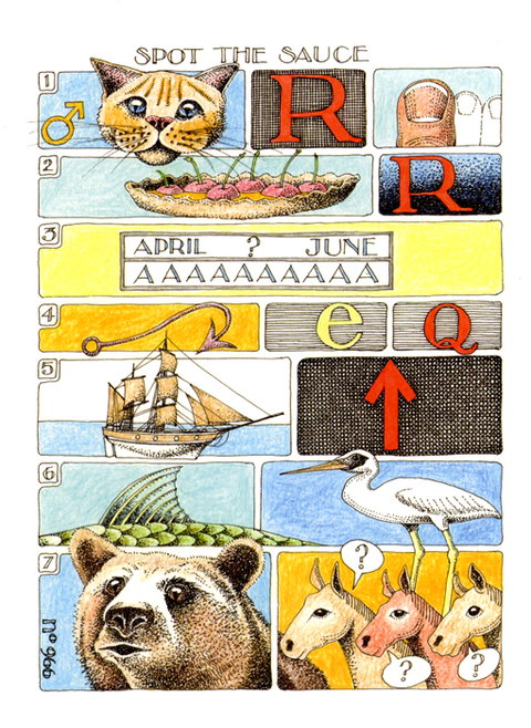 Greeting cardSimon DrewComedy Card CompanySpot things in a Larder