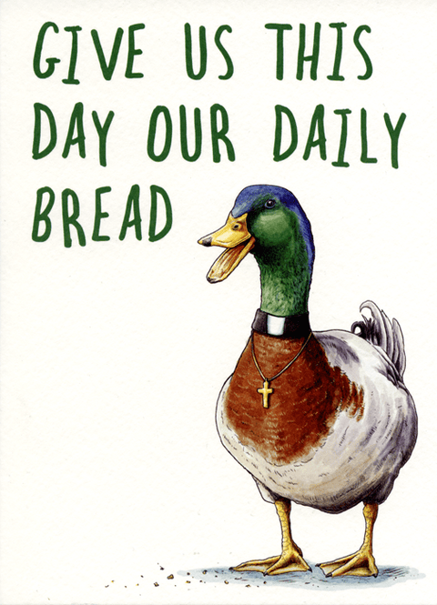 humorous greeting cardBewilderbeestComedy Card CompanyOur Daily Bread