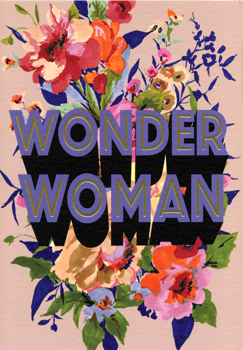 humorous greeting cardCath TateComedy Card CompanyWonder Woman