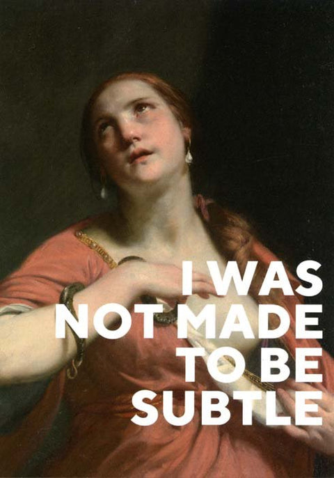 humorous greeting cardEast End PrintsComedy Card CompanyNot made subtle