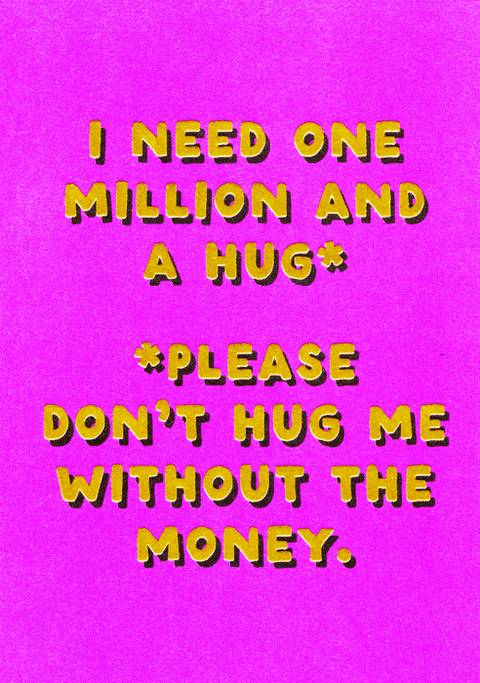 humorous greeting cardOhh DeerComedy Card CompanyOne million and a hug