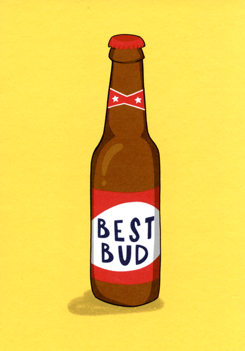 humorous greeting cardRunning with ScissorsComedy Card CompanyBest Bud