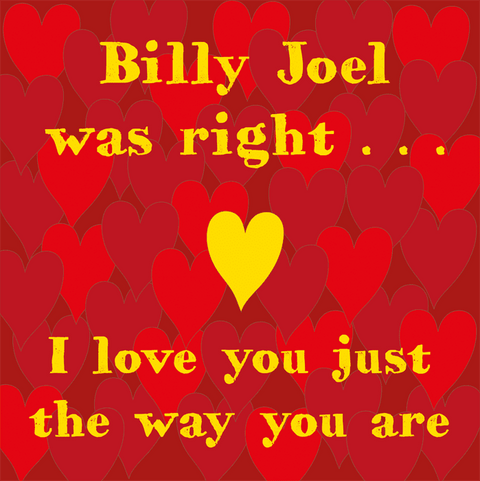 Love / Anniversary cardsComedy Card CompanyComedy Card CompanyLove you just the way you are