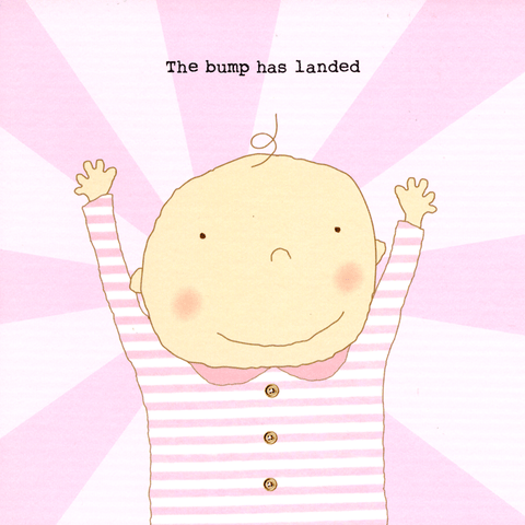 New Baby CardRosie Made a ThingComedy Card CompanyBaby Girl - Landed