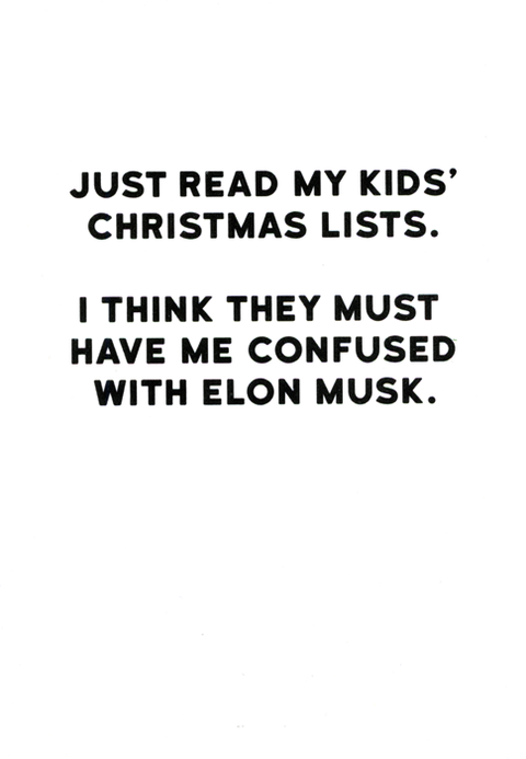 Kids' Christmas lists