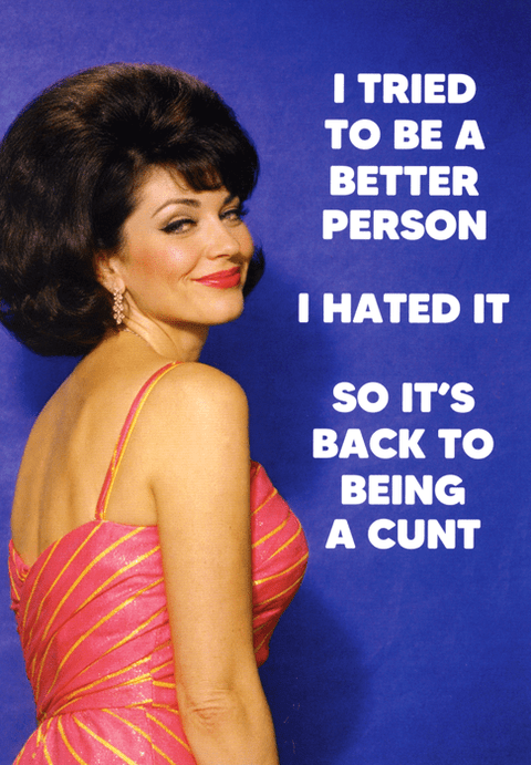 Rude CardsDean MorrisComedy Card CompanyBack to being a c*nt