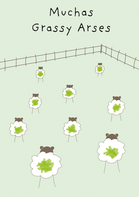 Thank you cardComedy Card CompanyComedy Card CompanyMuchas Grassy Arses