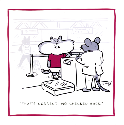 No checked bags