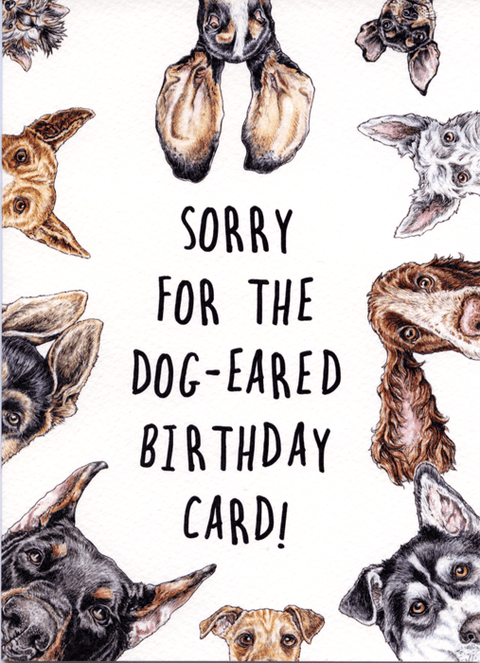 Birthday CardBewilderbeestComedy Card CompanyDog-eared card