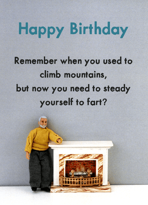 Birthday CardBold & BrightComedy Card CompanyBirthday - Steady Yourself to Fart