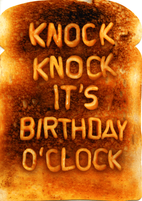 Birthday CardBrainbox CandyComedy Card CompanyKnock knock it's birthday o'clock
