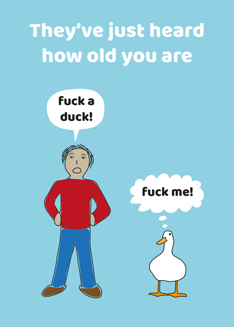 Birthday CardComedy Card CompanyComedy Card CompanyFuck a duck!