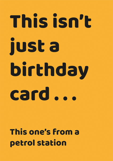 Birthday CardComedy Card CompanyComedy Card CompanyIsn't just a birthday card