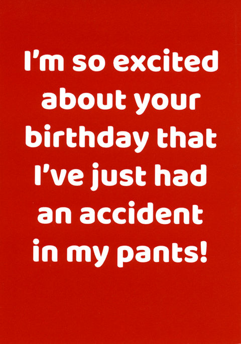 Birthday CardComedy Card CompanyComedy Card CompanySo excited about your birthday