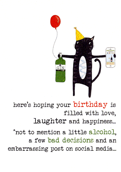 Birthday CardDandelion StationeryComedy Card CompanyAlcohol and bad decisions